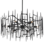 Люстра черная остроконечной формы Black Satin варинант исполнения - 4 | Loft Concept в Екатеринбурге