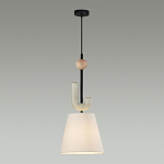 Подвесной светильник с бежевым тканевым плафоном Flourish варинант исполнения - 3 | Loft Concept в Екатеринбурге