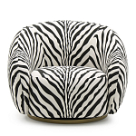 Кресло Bear с принтом Зебра варинант исполнения - 2 | Loft Concept в Екатеринбурге