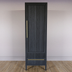 Узкий Шкаф Primo с 2 выдвижными ящиками Черный дуб варинант исполнения - 2 | Loft Concept в Екатеринбурге