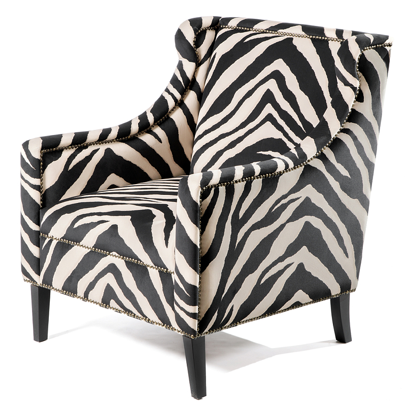 Кресло Chair Jenner Zebra Черно-белый Черный Кресло Chair Jenner Zebra Черно-белый Черный в Екатеринбурге | Loft Concept