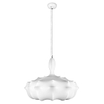 Подвесной светильник с белым фигурным абажуром и мягкими волнистыми краями Cloud Motion  варинант исполнения - 11 | Loft Concept в Екатеринбурге