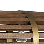 Люстра линейная полукруглой формы Wooden Horseshoe варинант исполнения - 1 | Loft Concept в Екатеринбурге