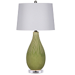 Настольная лампа зеленая грушевидной формы Rich Green Glaze варинант исполнения - 3 | Loft Concept в Екатеринбурге
