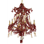 Люстра с декором в виде кораллов и ракушек Corals and Shells Chandelier Red варинант исполнения - 3 | Loft Concept в Екатеринбурге