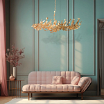 Люстра с абажуром оформленным в виде стаи бабочек Eternal Butterflies варинант исполнения - 4 | Loft Concept в Екатеринбурге