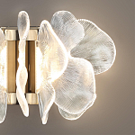 Бра с крупными прозрачными лепестками с рельефной поверхностью Ethereal Bloom варинант исполнения - 5 | Loft Concept в Екатеринбурге