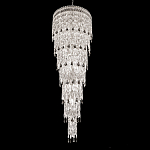 Люстра многоярусная каскадная с хрустальными подвесками Roul Crystal Light варинант исполнения - 1 | Loft Concept в Екатеринбурге