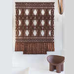 Панно Макраме коричневый цвет  варинант исполнения - 4 | Loft Concept в Екатеринбурге