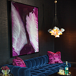 Люстра с 15-ю белыми  плафонами с золотой внутренней поверхностью Hinkley варинант исполнения - 3 | Loft Concept в Екатеринбурге