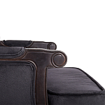 Диван двухместный George Grand Seating black velour варинант исполнения - 4 | Loft Concept в Екатеринбурге