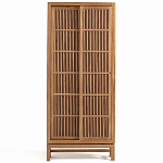 Шкаф из массива тика Okino Wood Cabinet варинант исполнения - 1 | Loft Concept в Екатеринбурге