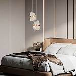 Подвесной светильник из хрусталя Fleuretta Crystal Gold Hanging Lamp варинант исполнения - 3 | Loft Concept в Екатеринбурге