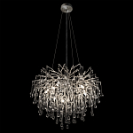 Люстра подвесная с прозрачными стеклянными подвесками в форме капель Диаметр 60 см Droplet Chandelier варинант исполнения - 13 | Loft Concept в Екатеринбурге