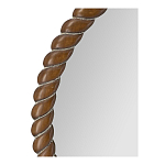 Зеркало круглое с текстурной рамой из натурального дерева  Pine Wall Mirror варинант исполнения - 3 | Loft Concept в Екатеринбурге