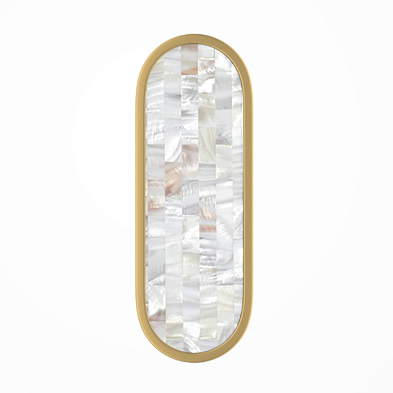 Бра перламутровый Lunaris 30 см Латунь Перламутровый в Екатеринбурге | Loft Concept 