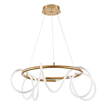 Люстра подвесная кольцевая и изогнутыми светодиодными трубками Luke Lampco Tracer Lamp варинант исполнения - 1 | Loft Concept в Екатеринбурге