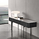 Консоль чёрная с 3-мя выдвижными ящиками Lou варинант исполнения - 2 | Loft Concept в Екатеринбурге