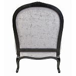 Кресло Ava Classical Armchair black and grey velour варинант исполнения - 2 | Loft Concept в Екатеринбурге