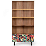 Широкий стеллаж с принтом Elise Rack варинант исполнения - 7 | Loft Concept в Екатеринбурге