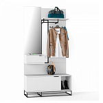 Вешалка настенная белая Strict Lines варинант исполнения - 2 | Loft Concept в Екатеринбурге