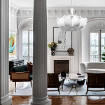 Подвесной светильник с белым фигурным абажуром и мягкими волнистыми краями Cloud Motion  варинант исполнения - 19 | Loft Concept в Екатеринбурге