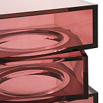 Стол журнальный в форме кубов Acrylic Furniture Lumina Crimson Clarity варинант исполнения - 3 | Loft Concept в Екатеринбурге