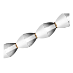 Подвесной светильник линейный в сочетании двух разных фактур стекла Enchanting варинант исполнения - 4 | Loft Concept в Екатеринбурге