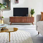 ТВ-тумба с двумя раздвижными дверцами Toinette Brown TV Stand варинант исполнения - 7 | Loft Concept в Екатеринбурге