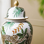 Ваза из фарфора с ручной росписью Leopard Collection  варинант исполнения - 5 | Loft Concept в Екатеринбурге