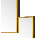 Золотое зеркальное панно из зеркальных квадратов Overlapping варинант исполнения - 1 | Loft Concept в Екатеринбурге