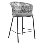 Стул барный с декоративным плетением на спинке и подлокотниках Chair Weave варинант исполнения - 2 | Loft Concept в Екатеринбурге