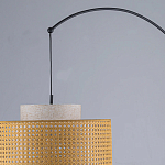 Торшер с декоративным поясом из плетеного бамбука Biuloggicu варинант исполнения - 7 | Loft Concept в Екатеринбурге