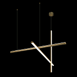 Люстра с 3-мя  пересекающимися цилиндрическими плафонами на тонких тросах Trumpet tube варинант исполнения - 5 | Loft Concept в Екатеринбурге