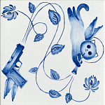 Плитка с узором Пистолеты варинант исполнения - 1 | Loft Concept в Екатеринбурге