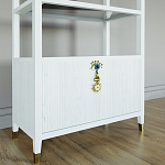 Стеллаж со стеклянными полками Elsa Dreams White варинант исполнения - 2 | Loft Concept в Екатеринбурге