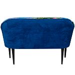 Диван двухместный из натурального бука синий с цветным принтом Impressionism in Art варинант исполнения - 2 | Loft Concept в Екатеринбурге