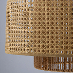 Подвесной светильник с абажуром из плтеного бамбука Light Inside the Cell варинант исполнения - 8 | Loft Concept в Екатеринбурге