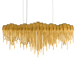 Люстра подвесная с металлическими дугами и длинными цепочками 115 см Atlantis Chain варинант исполнения - 8 | Loft Concept в Екатеринбурге