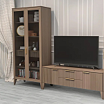 Витрина 2-х дверная с 5-ю полками и 2-мя ящиками Harper Line варинант исполнения - 3 | Loft Concept в Екатеринбурге