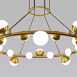 Люстра подвесная светодиодная с плафонами в форме шара Italian Globe Cedar Moss Light варинант исполнения - 2 | Loft Concept в Екатеринбурге