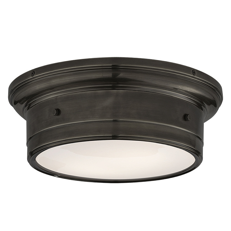 Потолочный светильник круглый черного цвета Modern Simple Ceiling Light Черный Белый в Екатеринбурге | Loft Concept 