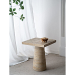 Столик приставной с квадратной столешницей Textured Cream Table варинант исполнения - 9 | Loft Concept в Екатеринбурге