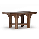 Стол кофейный деревянный с арочным основанием Arch Passage варинант исполнения - 1 | Loft Concept в Екатеринбурге