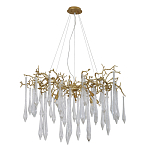 Люстра подвесная с прозрачными подвесками в форме капель Droplet Chandelier варинант исполнения - 2 | Loft Concept в Екатеринбурге