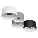 Потолочный светильник с 4-мя цилиндрическими абажурами белого серого и черного цвета Urban Dome варинант исполнения - 3 | Loft Concept в Екатеринбурге