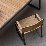 Дизайнерский стул с каркасом из металла с плетеными сиденьем и спинкой GREEN POINT Chair варинант исполнения - 10 | Loft Concept в Екатеринбурге