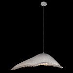 Подвесной светильник с асимметричным волнообразным абажуром и фактурной бахромой по краю Tactile Line варинант исполнения - 9 | Loft Concept в Екатеринбурге