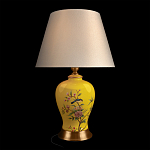 Настольная лампа желтая с изображением птиц Slip Away варинант исполнения - 2 | Loft Concept в Екатеринбурге