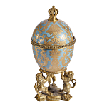 Шкатулка на величественных львах из фарфора с бронзовыми элементами Eden Garden варинант исполнения - 3 | Loft Concept в Екатеринбурге